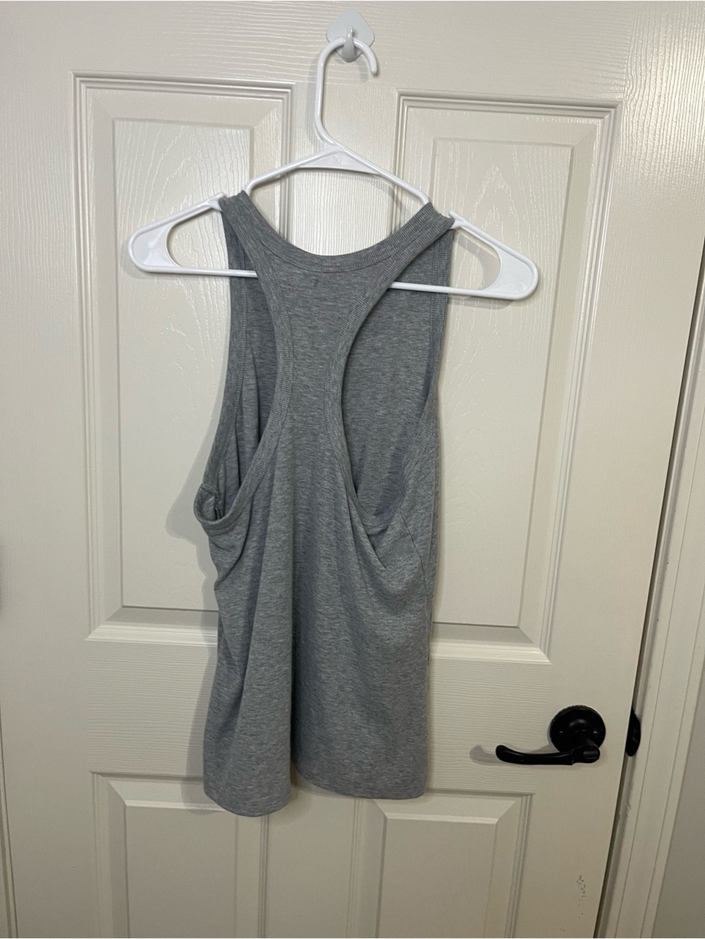 Old Navy Gray Ribbed Tank Top - Picture 3 of 3